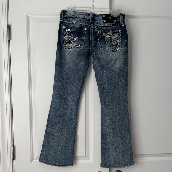 Miss Me Mid-rise Bootcut Jeans JE5762BR Size 28 - Picture 3 of 8